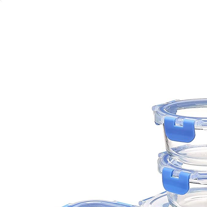 Set de contenedores de vidrio para alimentos Amazon Basics