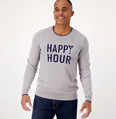 Suéter para caballero con estampado central v Studio Park