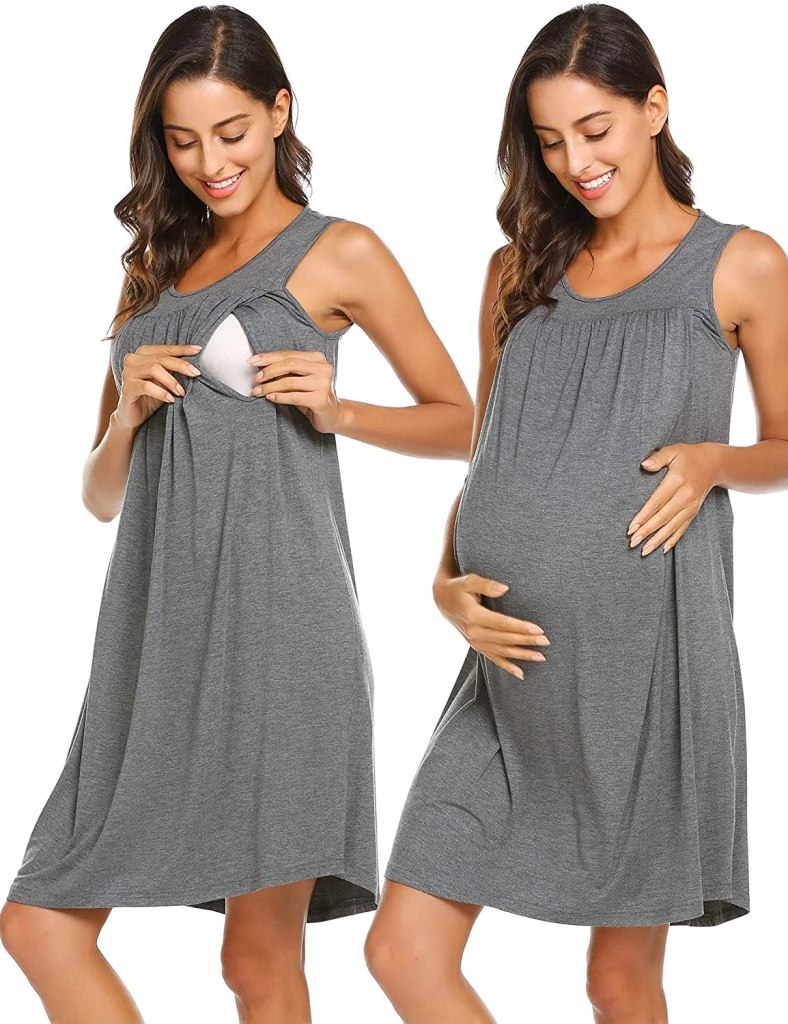 Vestido para mujeres embarazadas con acceso de lactancia Ekouaer
