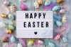 letrero de happy easter