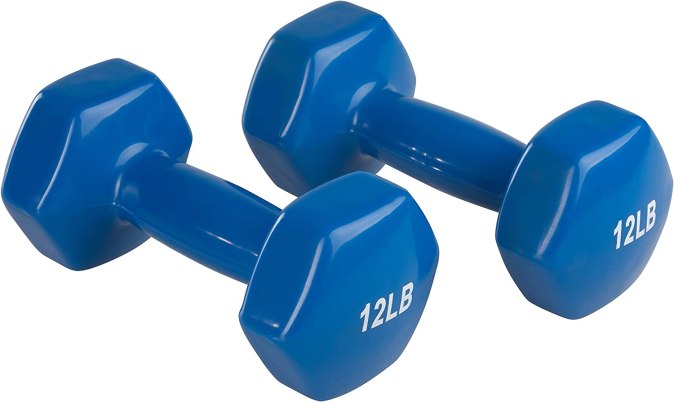 Juego de mancuernas pequeñas de 12 libras Amazon Basics