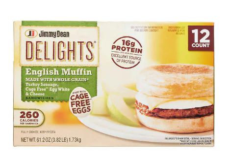 Paquete de muffins rellenos Jimmy Dean Delights en Costco
