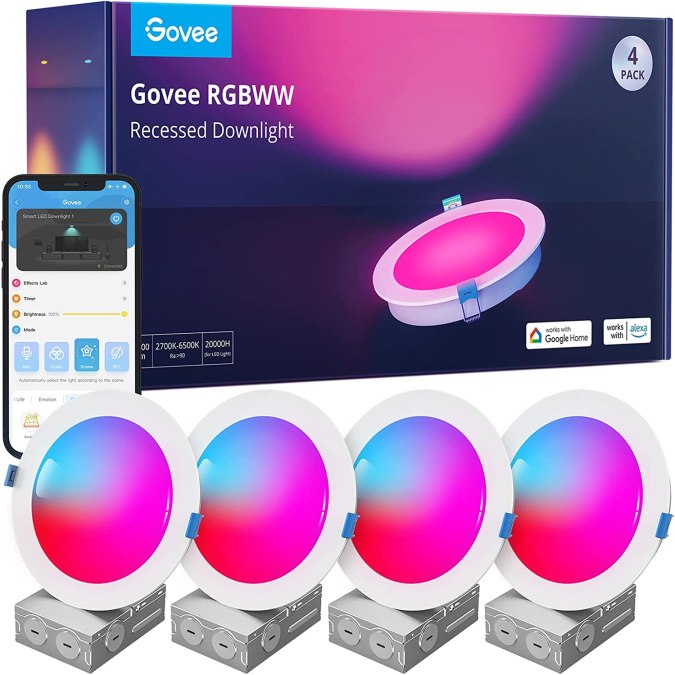 Set de lámparas de techo con luz LED personalizables Govee