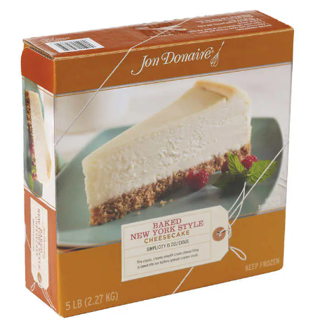 Torta de queso completa de 10 pulgadas Jon Donaire