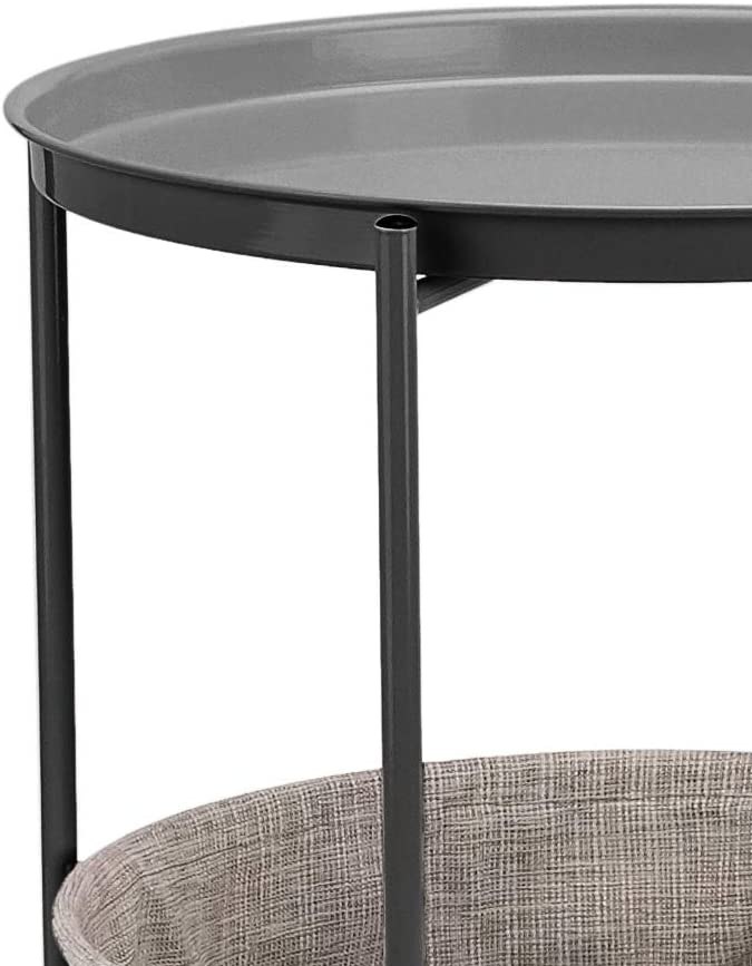 Mesa de apoyo de doble nivel Amazon Basics