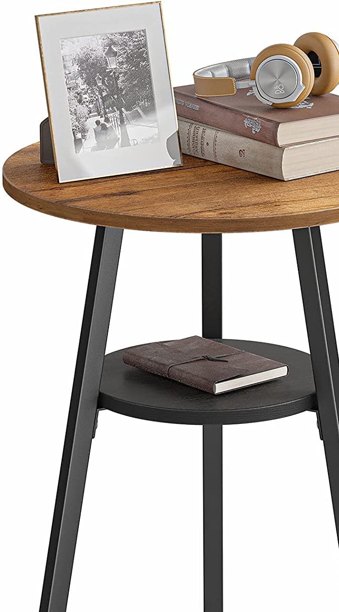 Mesa pequeña de apoyo para esquina con bases de madera CubiCubi