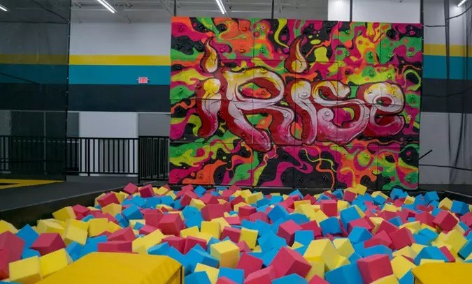 Acceso a parque de saltos en Houston