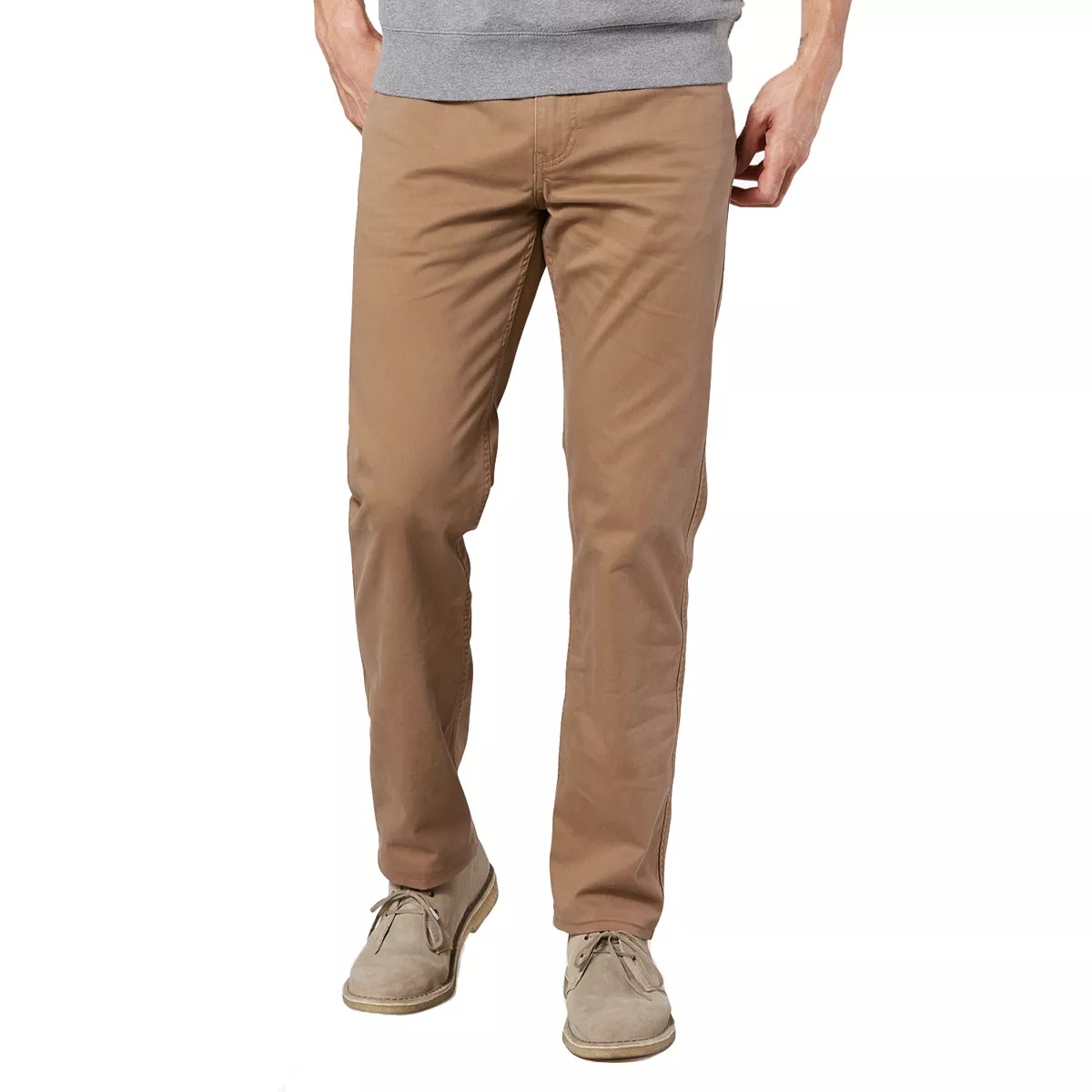 Pantalones marrones de tela flexible para caballeros Dockers