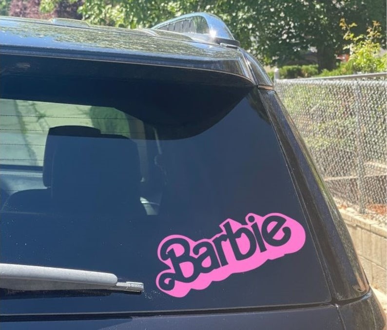 Vinil para autos con el logo de Barbie