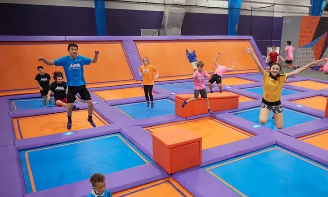 Acceso a un parque de saltos en Houston