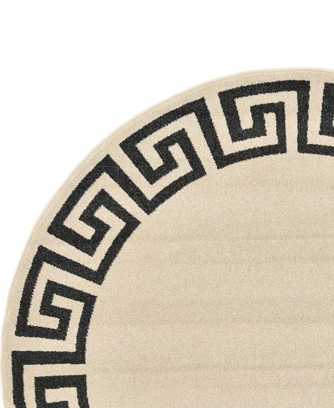 Alfombra circular con diseño moderno Bayshore Home