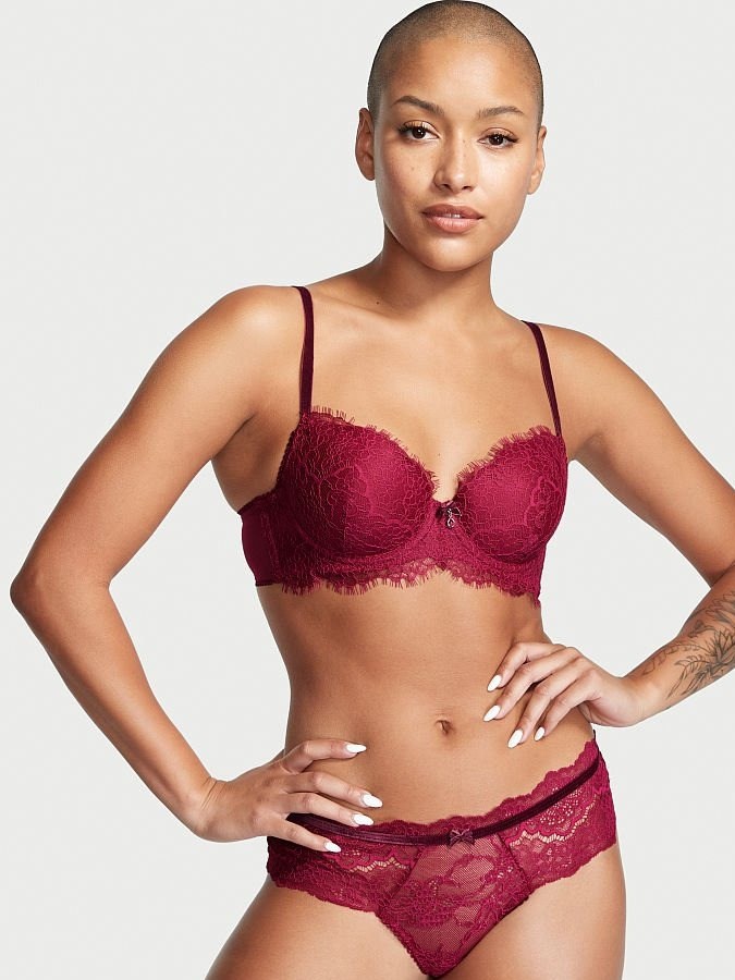 Brasier rojo para dama con detalles de encaje Victoria's Secret