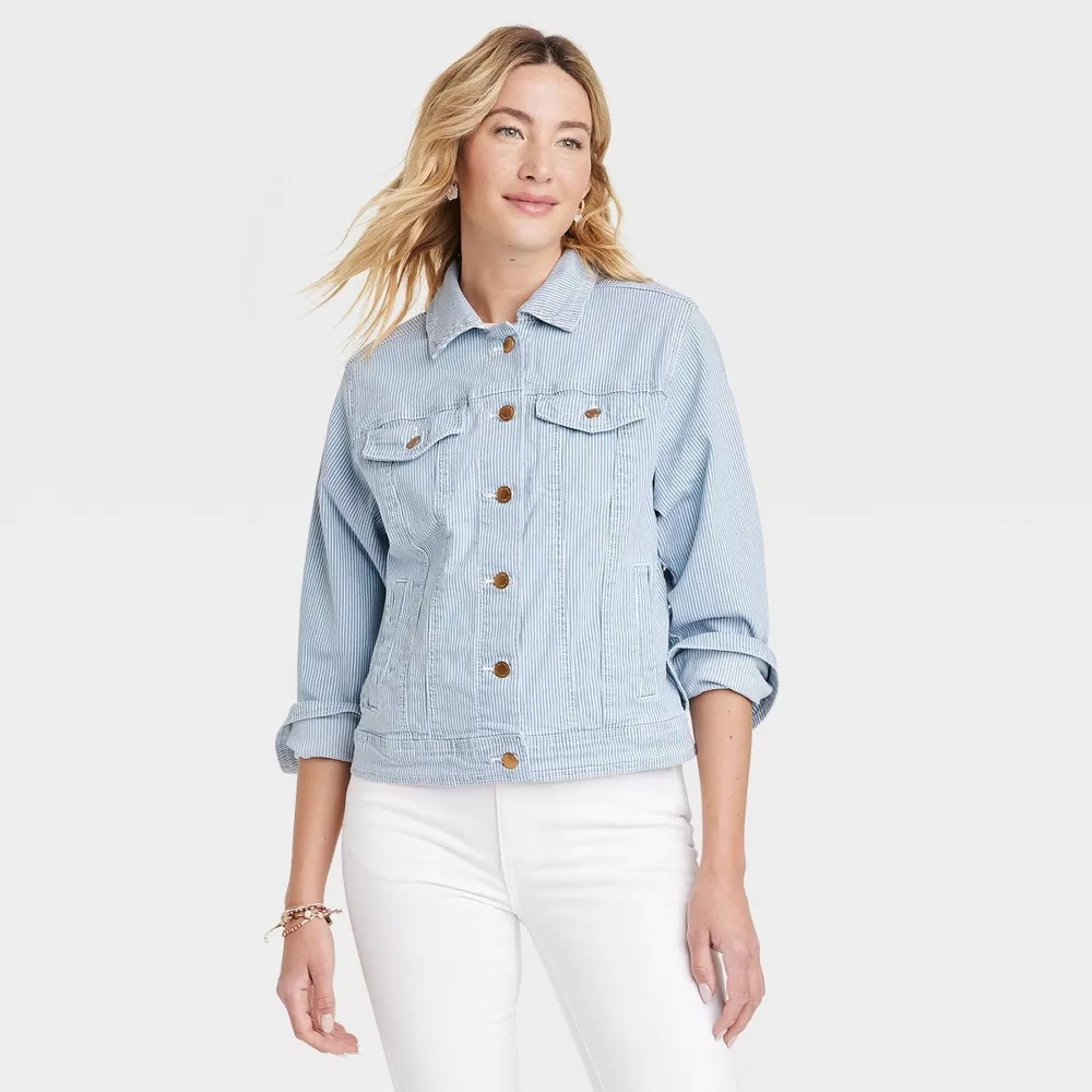 Chaqueta de jean para dama de corte vaquero Universal Thread