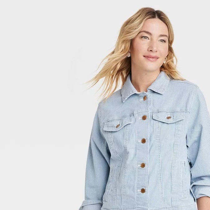 Chaqueta de jean para dama de corte vaquero Universal Thread