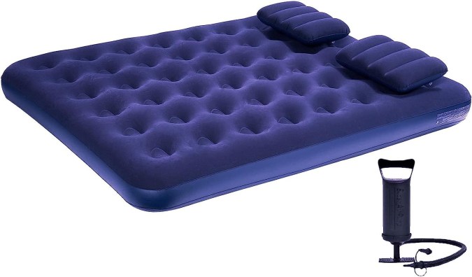 Colchón inflable matrimonial con almohadas Dimar Garden