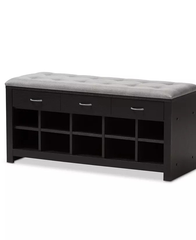 Mueble zapatero horizontal con gavetas Macy’s