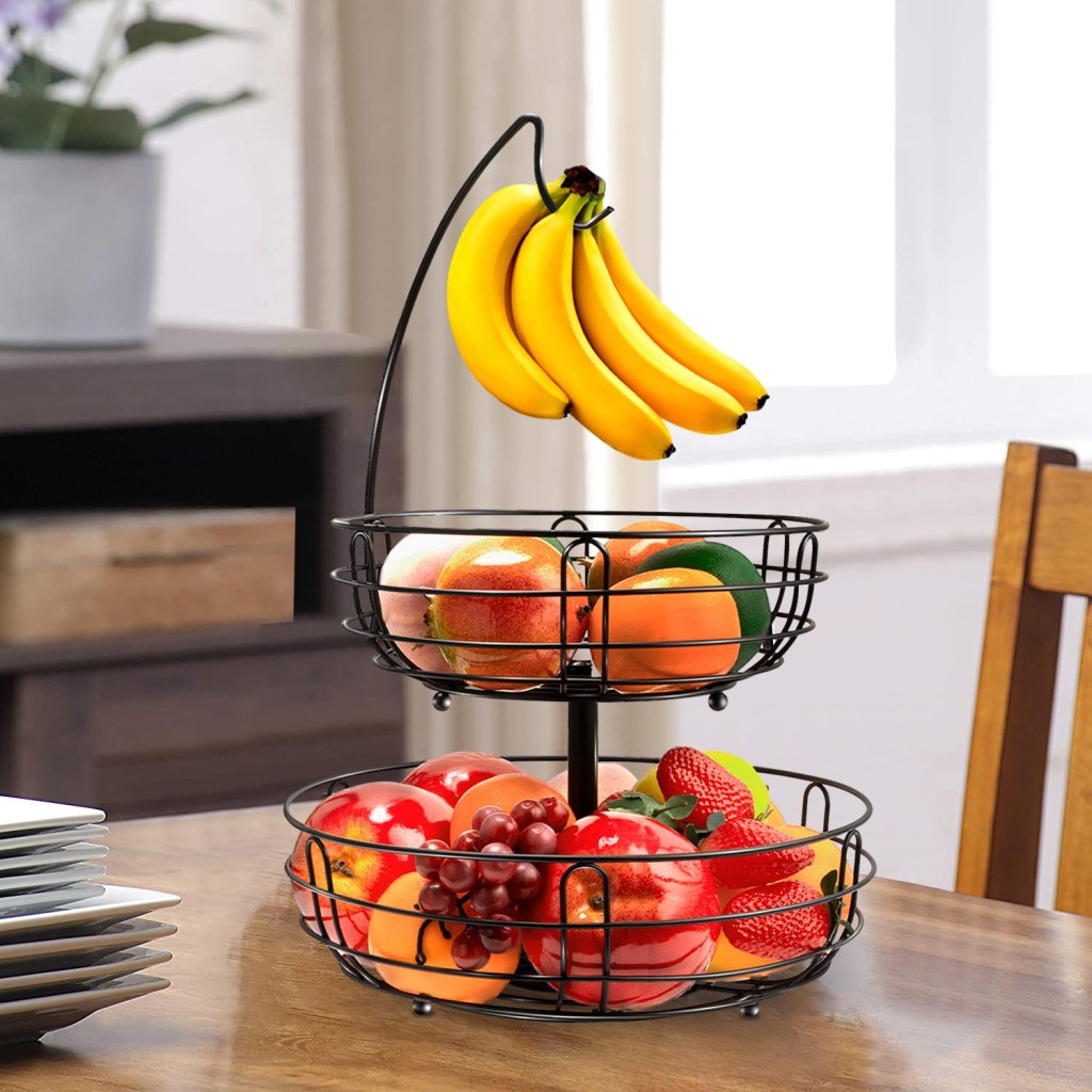 Organizador de frutas de tres niveles Auledio