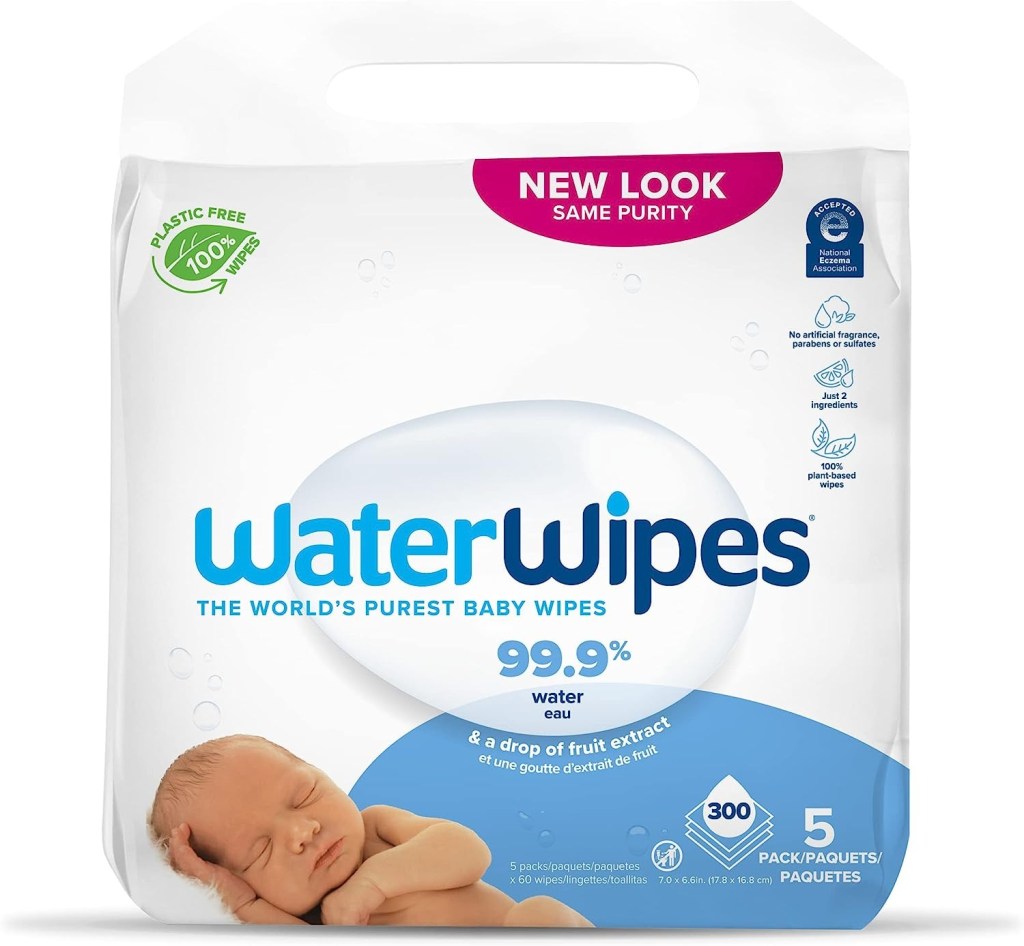 Paquete de toallitas húmedas para bebés libres de plástico WaterWipes