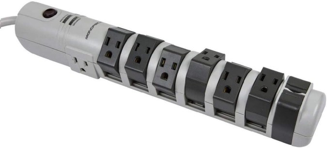 Regleta eléctrica con tomas rotativas Monoprice