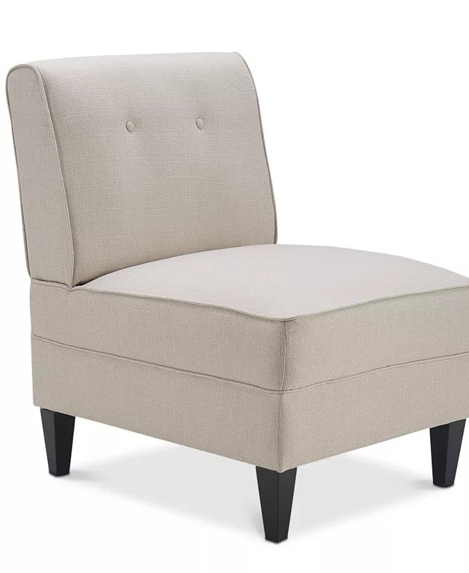 Sillón acolchado blanco Serta