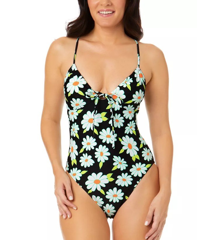 Traje de baño de una pieza para dama con estampado floral Salt + Cove