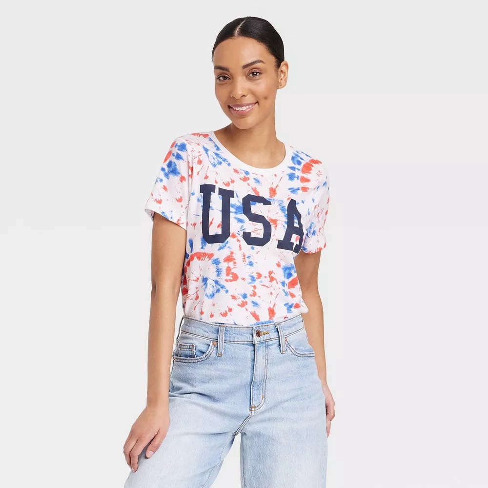 Women's USA Short Sleeve Graphic T-Shir de Grayson Threads