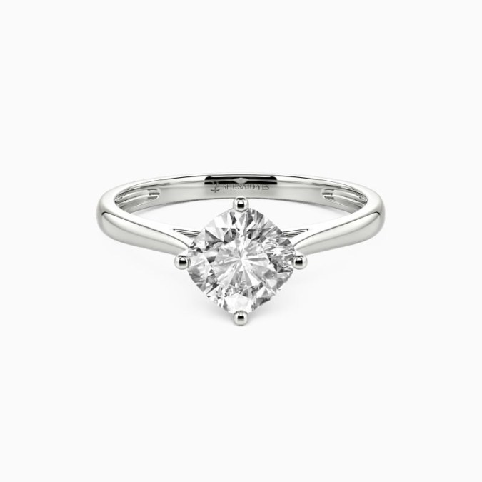 Anillo de compromiso con diamante de cuatro puntas She Sayd Yes