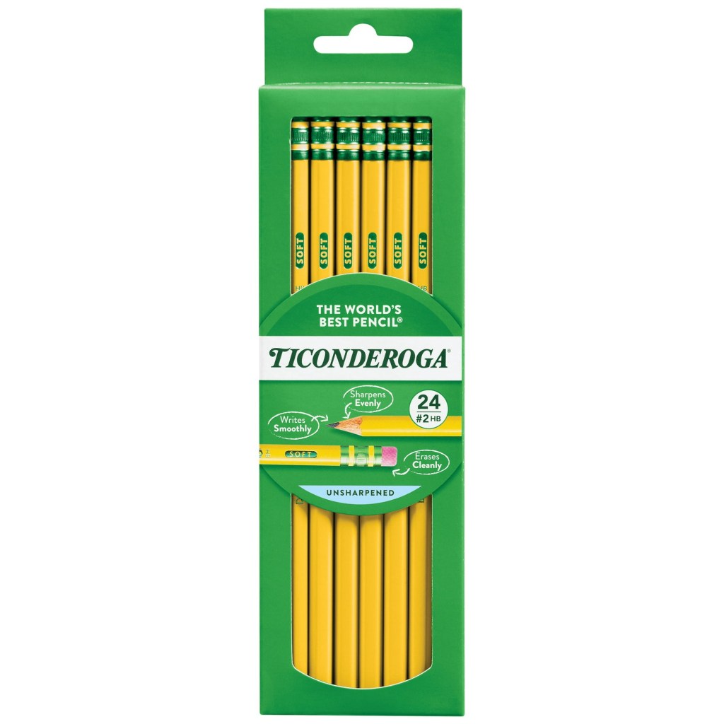 Caja con 24 lápices de madera Ticonderoga