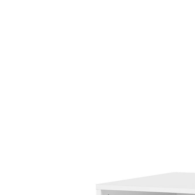 Escritorio blanco con compartimientos internos Mainstays