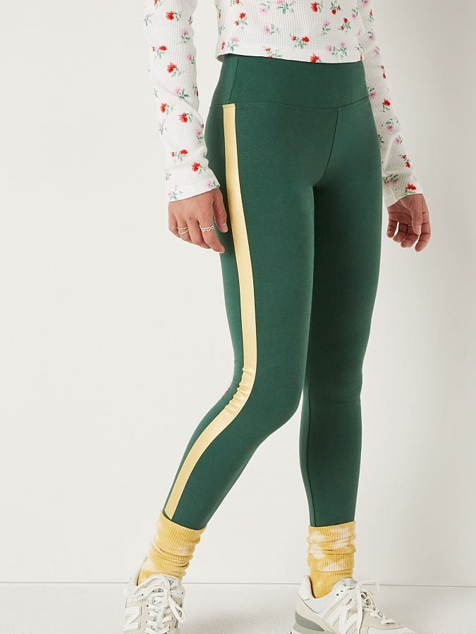 Leggings de dama de corte alto y estilo semi retro Pink