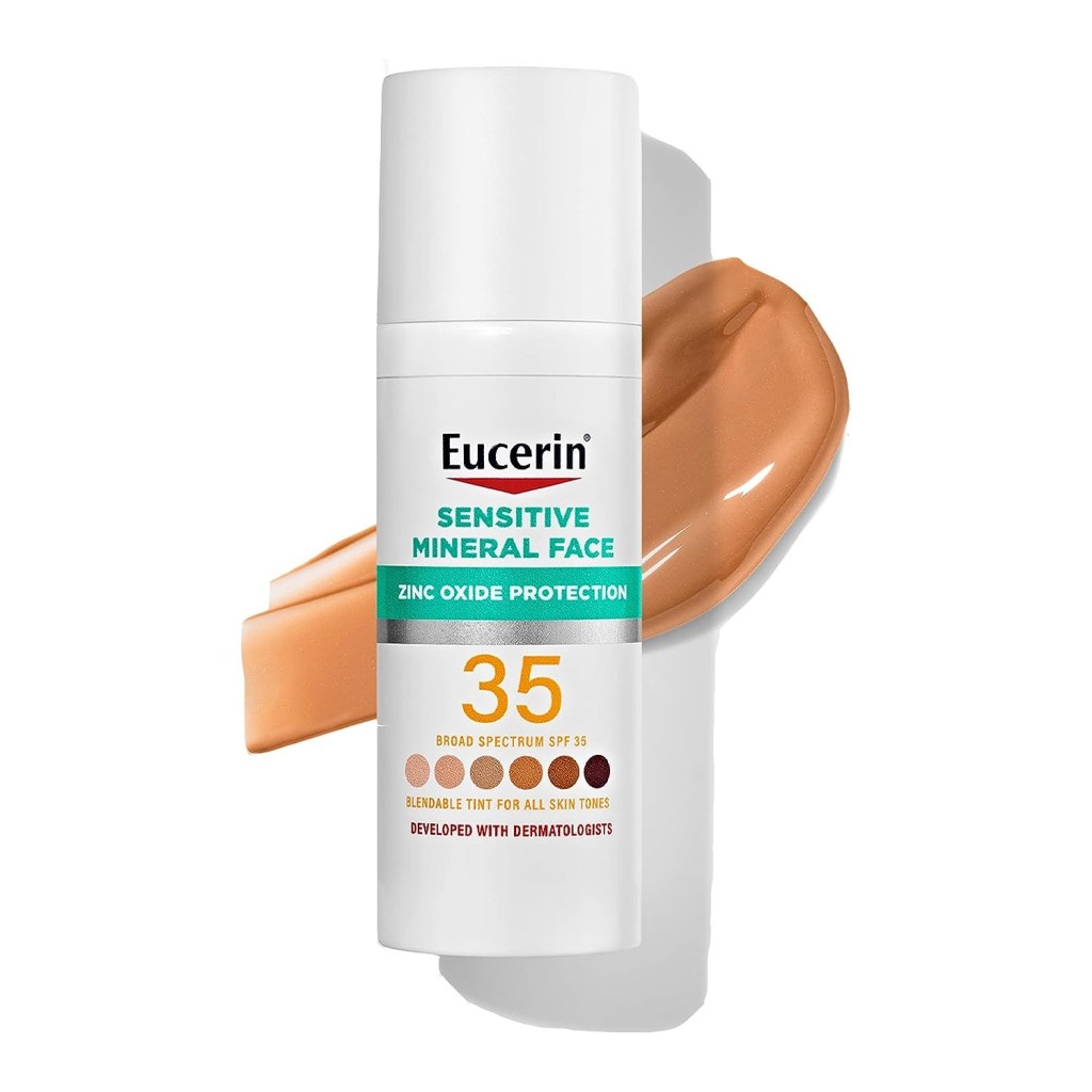 Loción de protección solar con oxido de zing y factor SPF 35 Eucerin