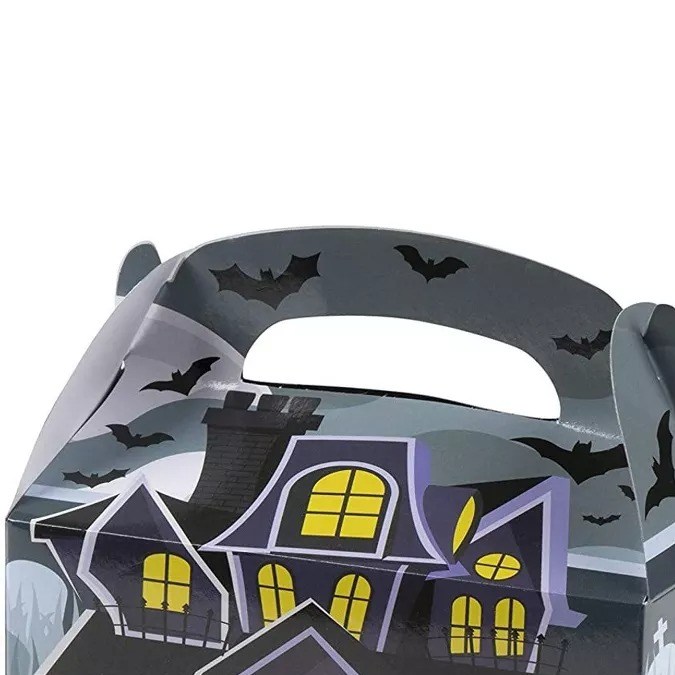 Paquete de cajas de cotillones con forma de casa espeluznante Spooky Central