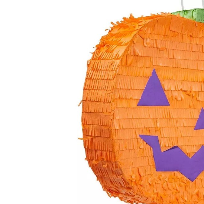 Piñata de Halloween con forma de cabeza de calabaza Spooky Central