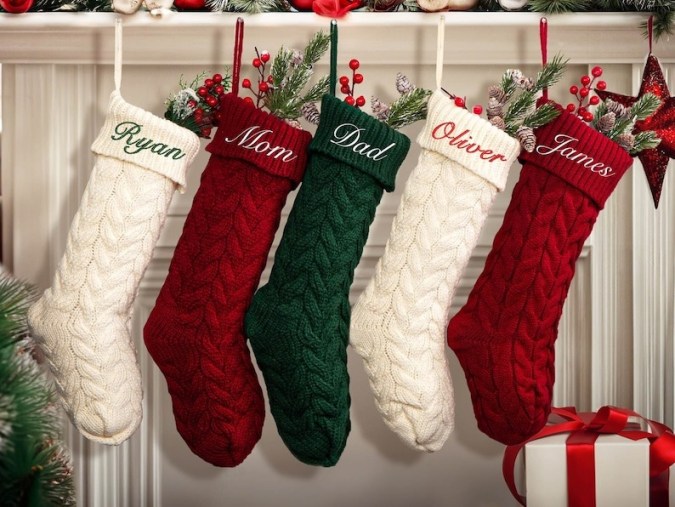 Set de medias de navidad personalizados