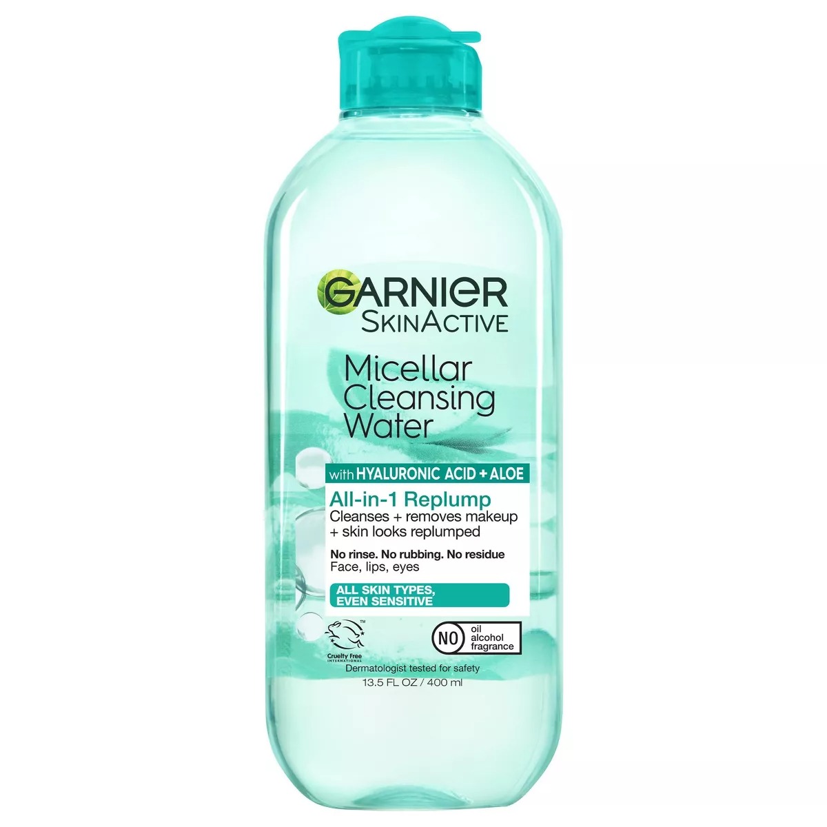 Agua micelar con ácido hialurónico y aloe vera de Garnier