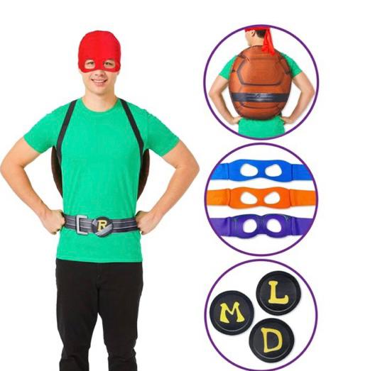 Con este disfraz podrás ser la tortuga ninja que quieras