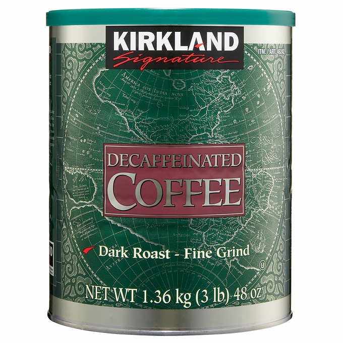 Lata de café descafeinado Kirkland Signature