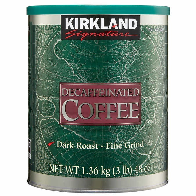 Lata de café descafeinado Kirkland Signature