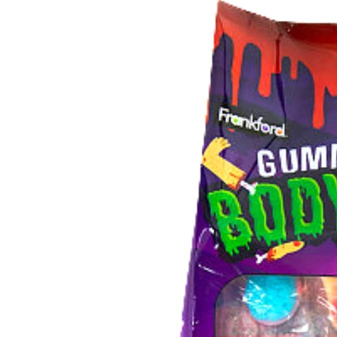 Paquete de gomitas blandas con formas de parte del cuerpo Frankford