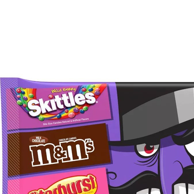 Paquete variado de Skittles, Twix y M&M’s