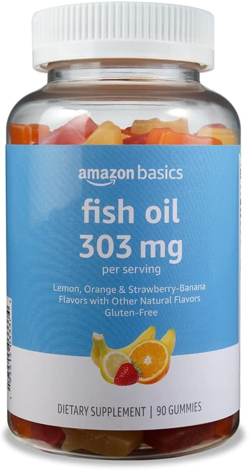 Gomitas masticables de aceite de pescado Amazon Basics