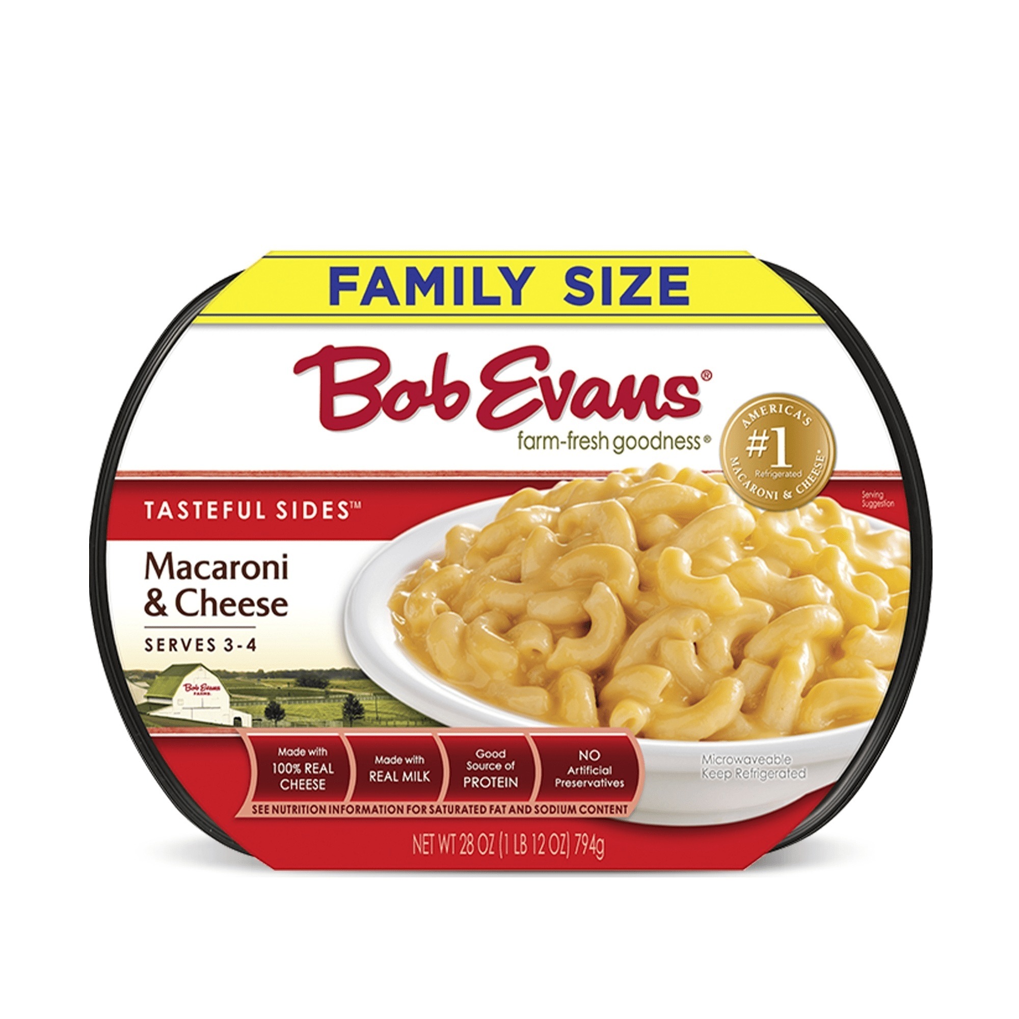 Paquete de macarrones con queso refrigerado Bob Evans