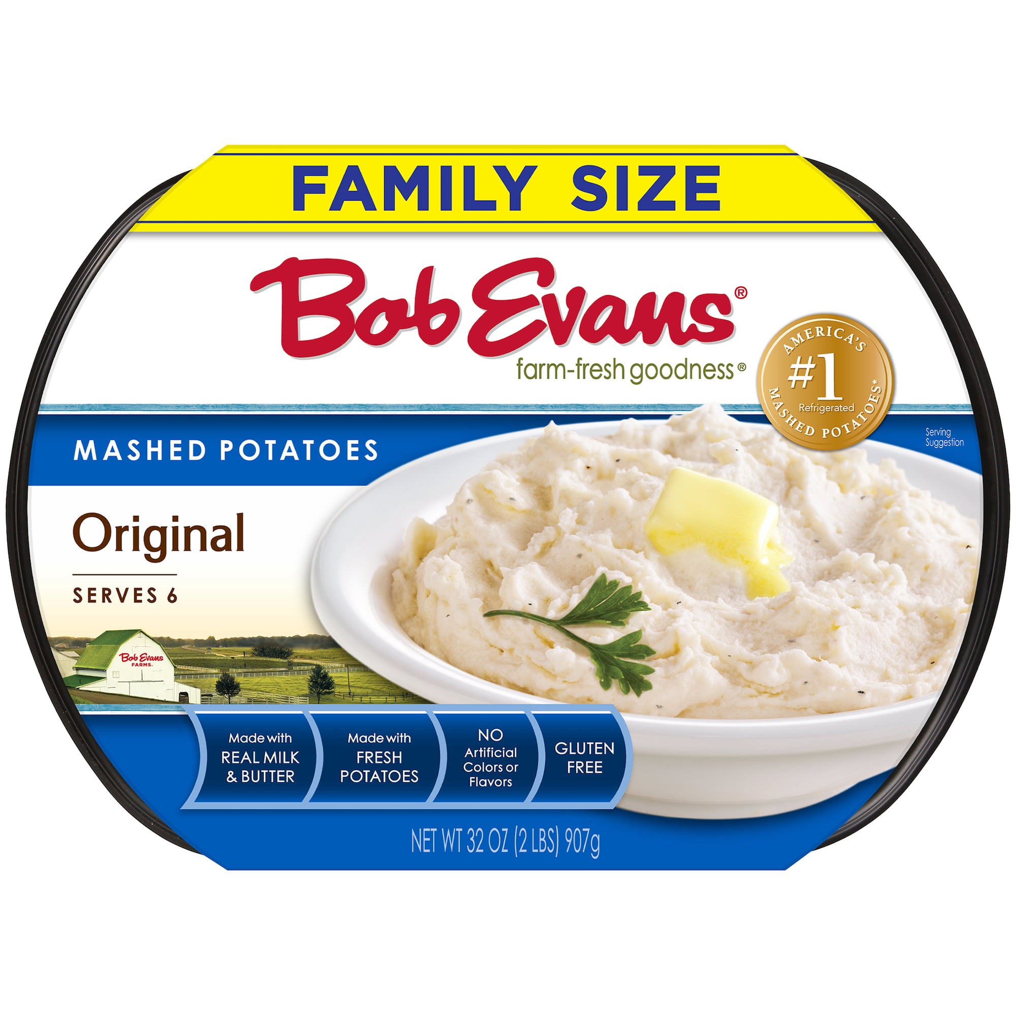 Puré de papas congelado sin gluten Bob Evans