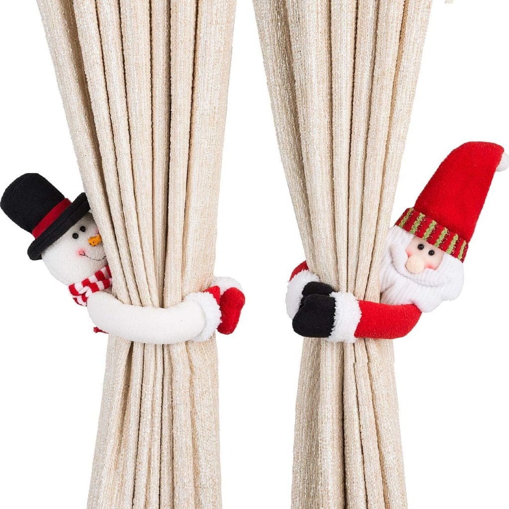 Sujetadores navideños para cortinas Ogrman