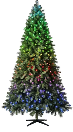 Eleva la decoración de tu hogar con el árbol artificial Evergreen Classics de 7.5 pies. Las luces LED RGB controladas por la aplicación Twinkly crean un ambiente mágico. ¡Haz que esta Navidad sea inolvidable!