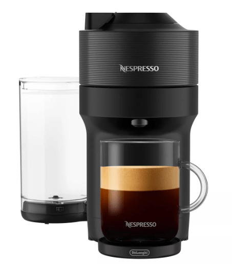 Disfruta de la perfección en cada taza con la Nespresso Vertuo Pop+. Con 987 reseñas y una calificación de 4.7 estrellas, esta cafetera y máquina de espresso está disponible hoy en Target por $99.99 en lugar de $129.99.
