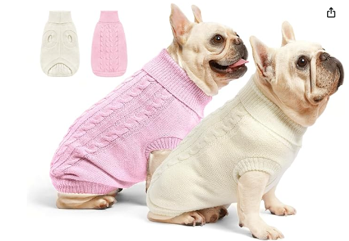 : Eleva el estilo y la calidez de tus mascotas con el Roseelk Paquete de 2 suéteres para perros pequeños. Confeccionados con forro polar y cuello alto, estos suéteres proporcionan abrigo adicional durante los meses de invierno. La oferta del -33% los hace irresistibles a solo $9.99.