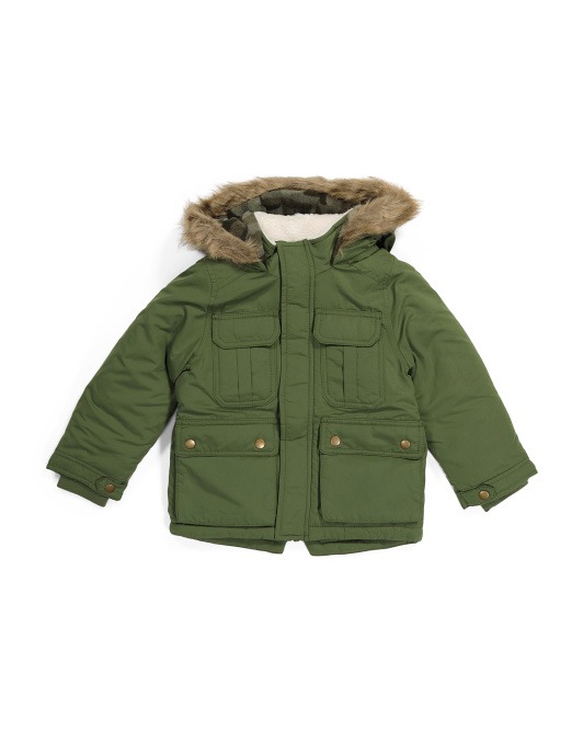 Chaqueta de invierno para niños con capucha