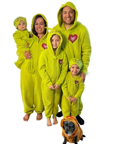 Este set de pijama del Grinch es perfecto para toda la familia