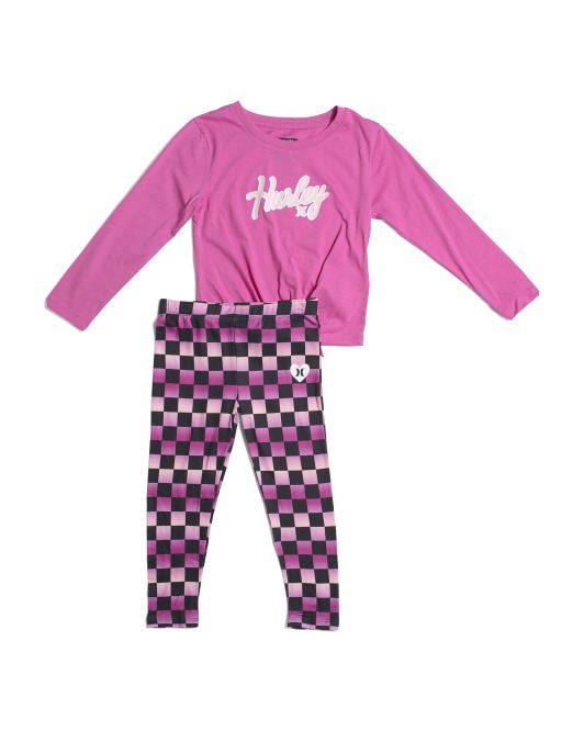 Set de pantalón y camisa para niñas de Hurley